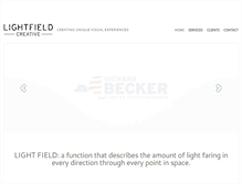 Tablet Screenshot of lightfieldcreative.com